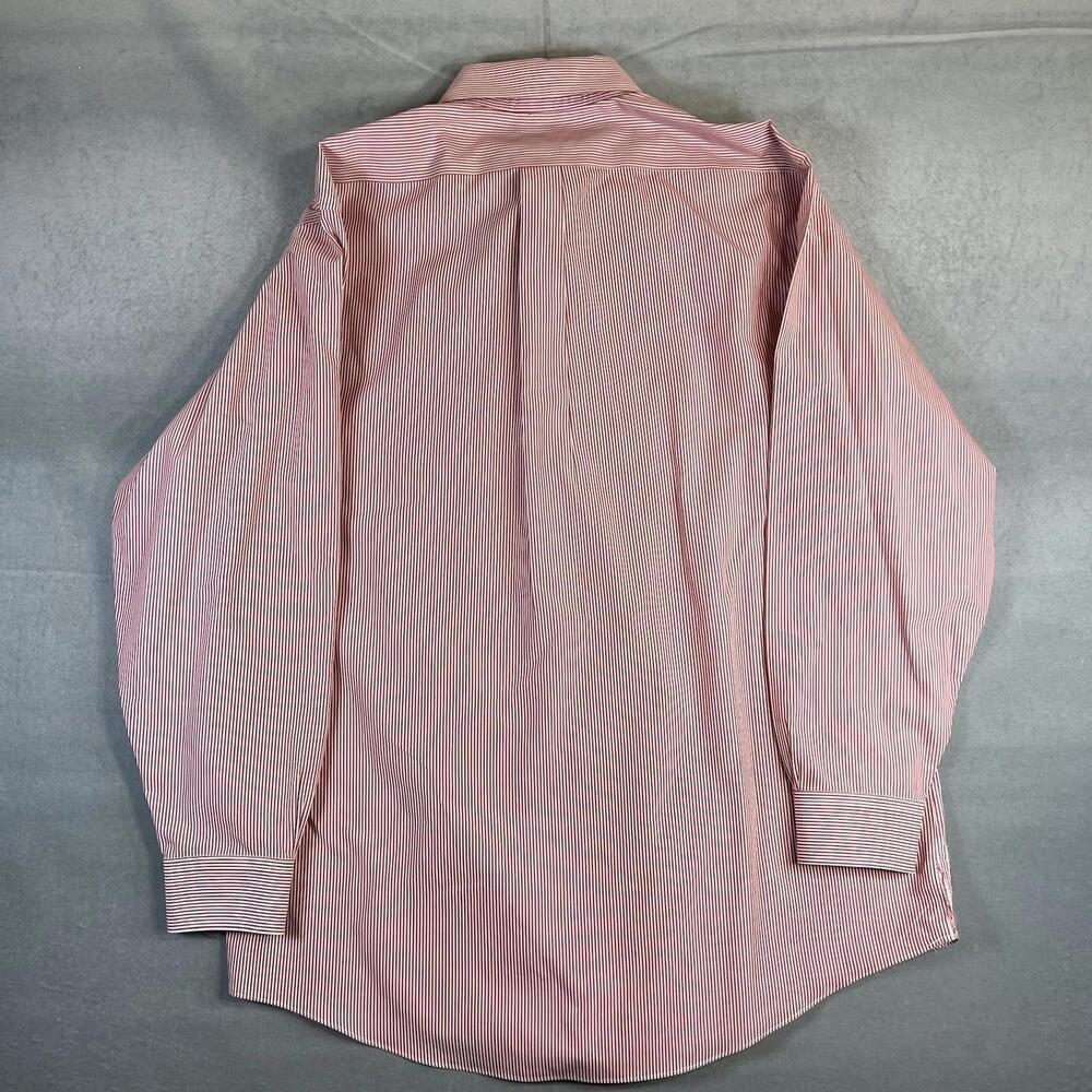 Brooks Brothers Shirt Mens 17-4/5 Red Striped Original Polo 346 Button Down - Picture 3 of 7